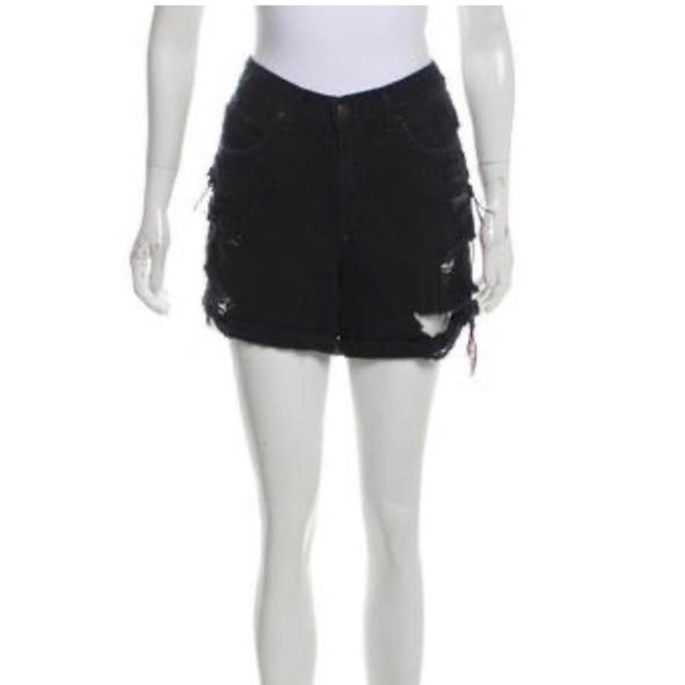 rag & bone mid-rise distressed shorts